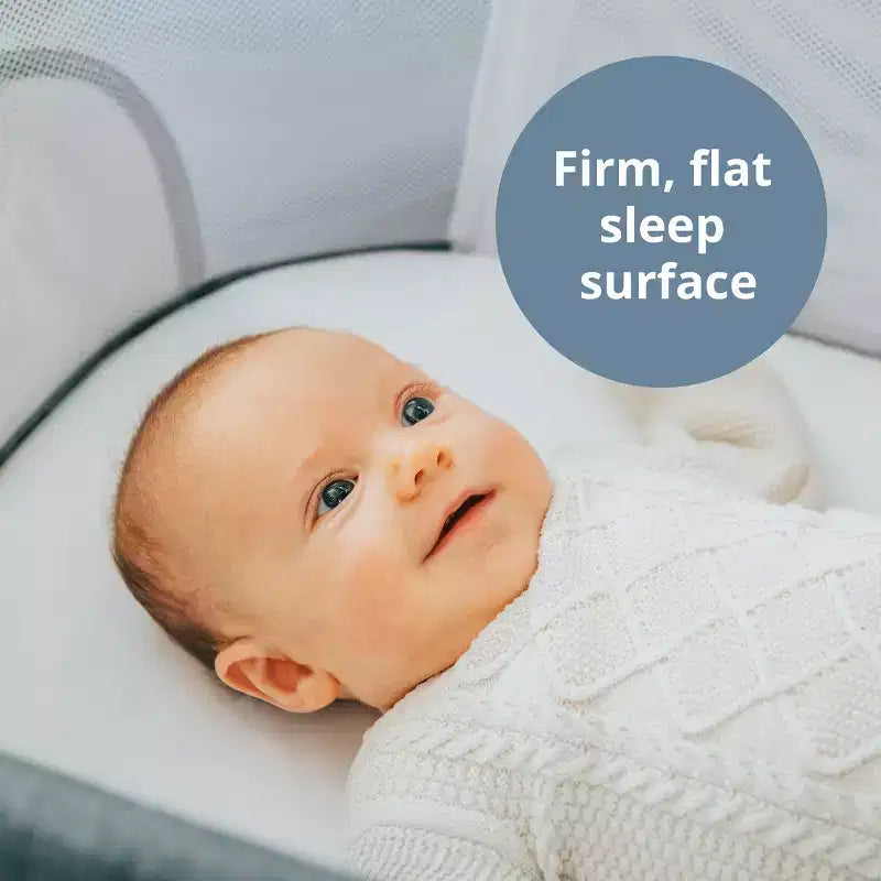 Chicco LullaGlide 3-in-1 Bassinet - Luna: Allows Baby to Rock Gently, Fitted Sheet, Metal Frame