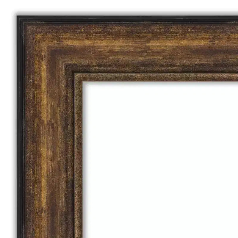 34" x 34" Non-Beveled Ballroom Bronze Wall Mirror - Amanti Art