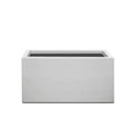 Rosemead Home & Garden Rectangular Concrete Outdoor Planter Pot Chalk White 12.8"x31.5"x15.7"