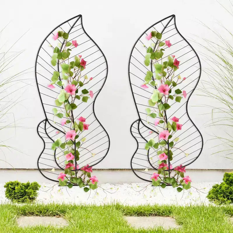 Treillis de 111 cm pour plantes grimpantes, lot de 2