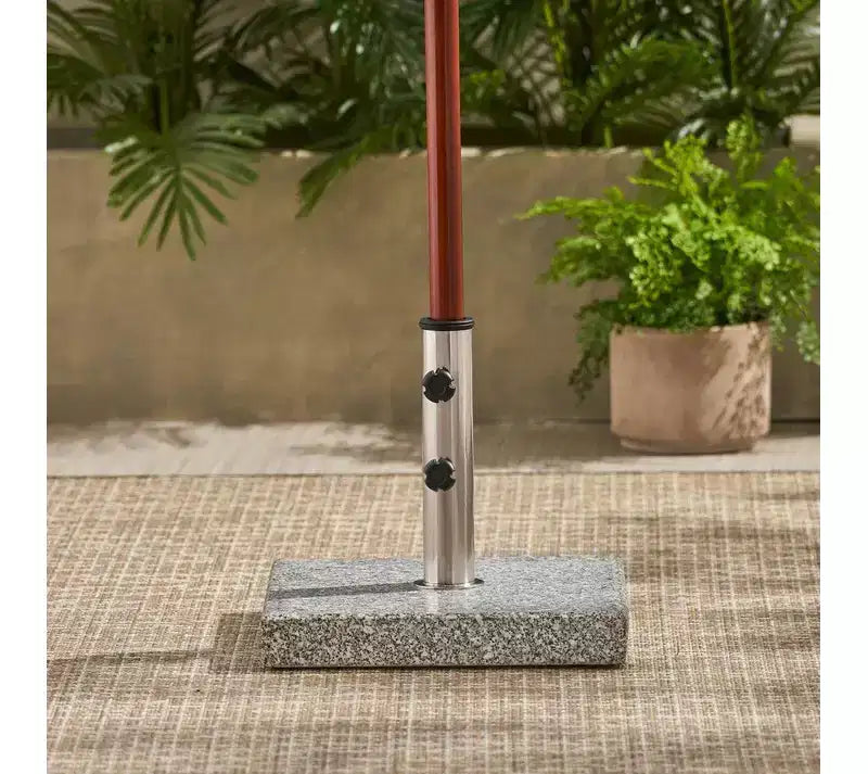 Christopher Knight Home Berywn Outdoor Granite Square Umbrella Base, Gray/Silver