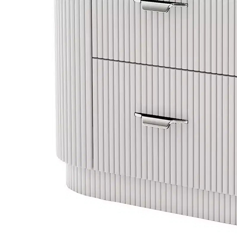 Royal Hampton Nightstand w 2 Drawers, Black Stone Top