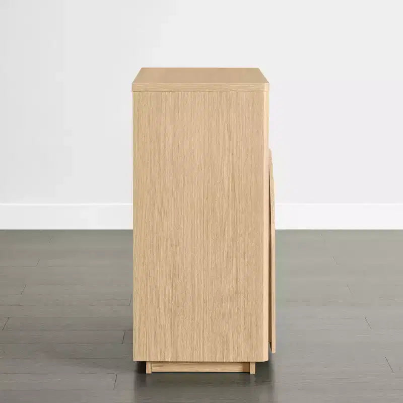 Spruce & Spring Modern Sideboard Buffet Cabinet with Wave Design