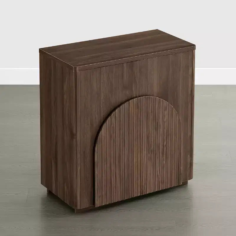 Spruce & Spring Modern Sideboard Buffet Cabinet with Wave Design