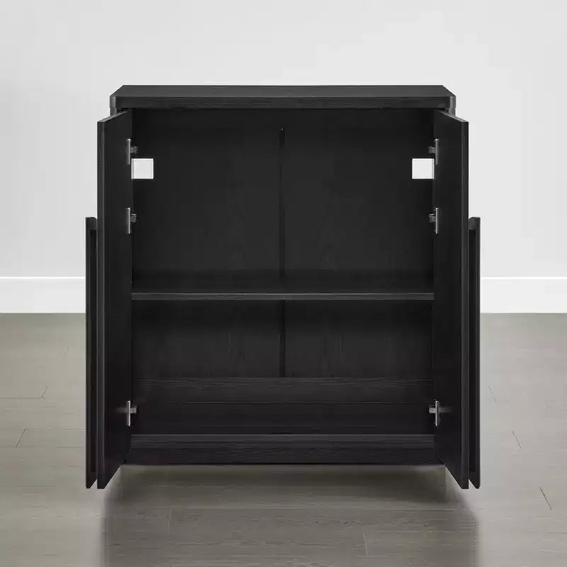 Spruce & Spring Modern Sideboard Buffet Cabinet with Wave Design