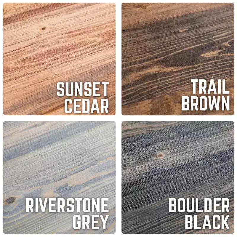 RESTORE Trail Brown Solid Wood Coffee Tabletop by Pipe Decor