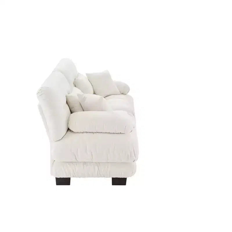 Homy Casa Modern Cloud Sofa with Plush Cushions and Soft Upholstery, for Living Room or Lounge Space