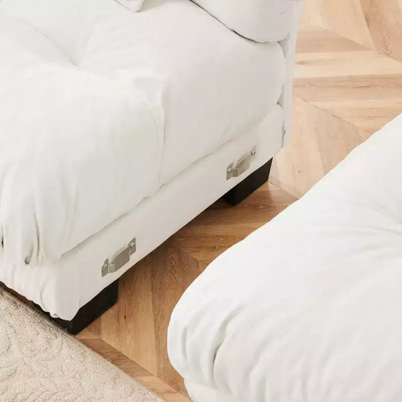 Homy Casa Modern Cloud Sofa with Plush Cushions and Soft Upholstery, for Living Room or Lounge Space