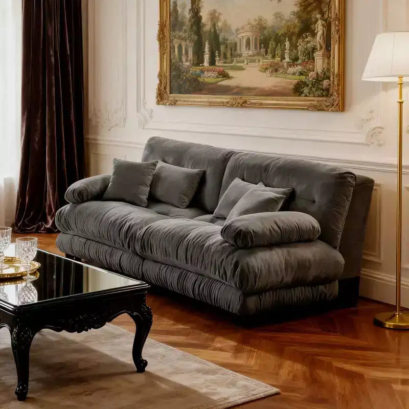Homy Casa Modern Cloud Sofa with Plush Cushions and Soft Upholstery, for Living Room or Lounge Space