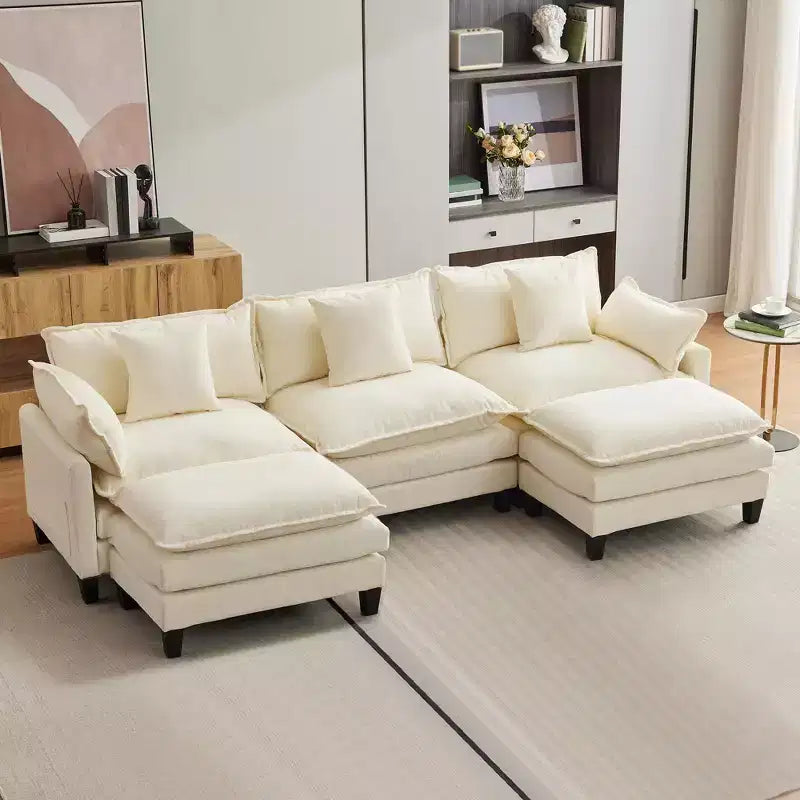 Oversized L-Shaped Modular Sectional Sofa  for Living Room