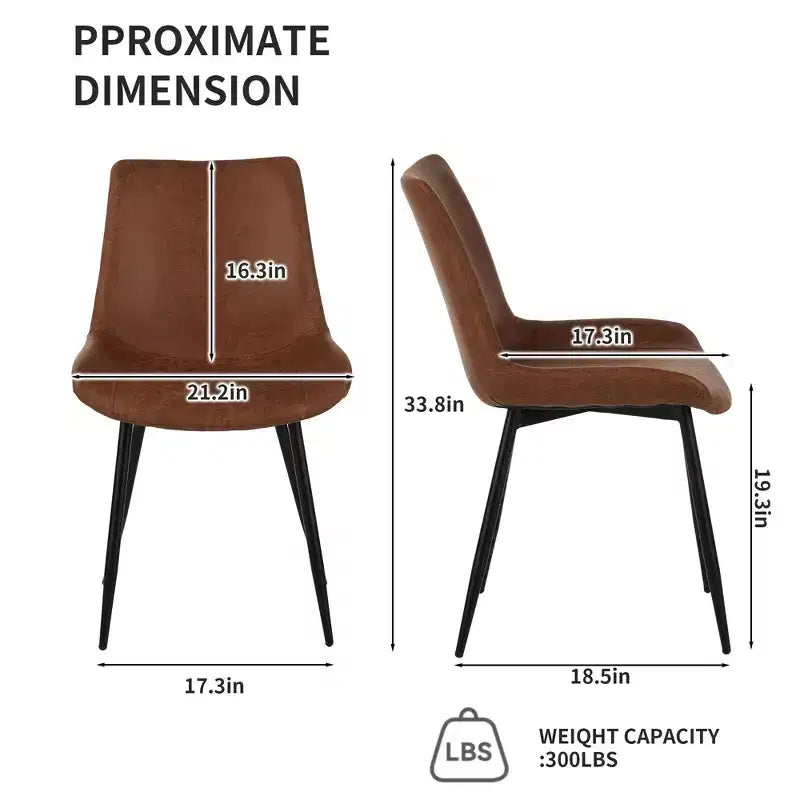 Okak Modern Style Minimalist-Design Home Dining Chairs for Kitchen Dining Room,Solid Frame Armless Seating Dining Chair Set of 4