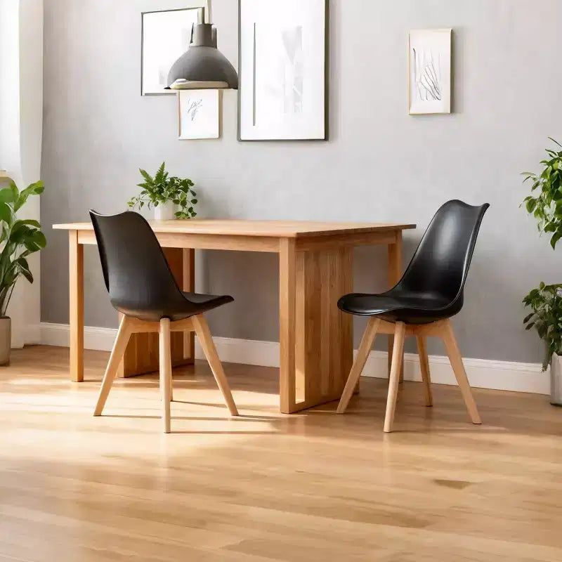 Okak Modern Style Minimalist-Design Home Dining Chairs for Kitchen Dining Room,Solid Frame Armless Seating Dining Chair Set of 4