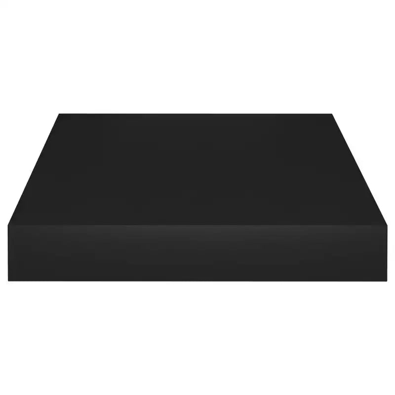 Wall Shelf Black Honeycomb MDF, Metal Small Wall mounting