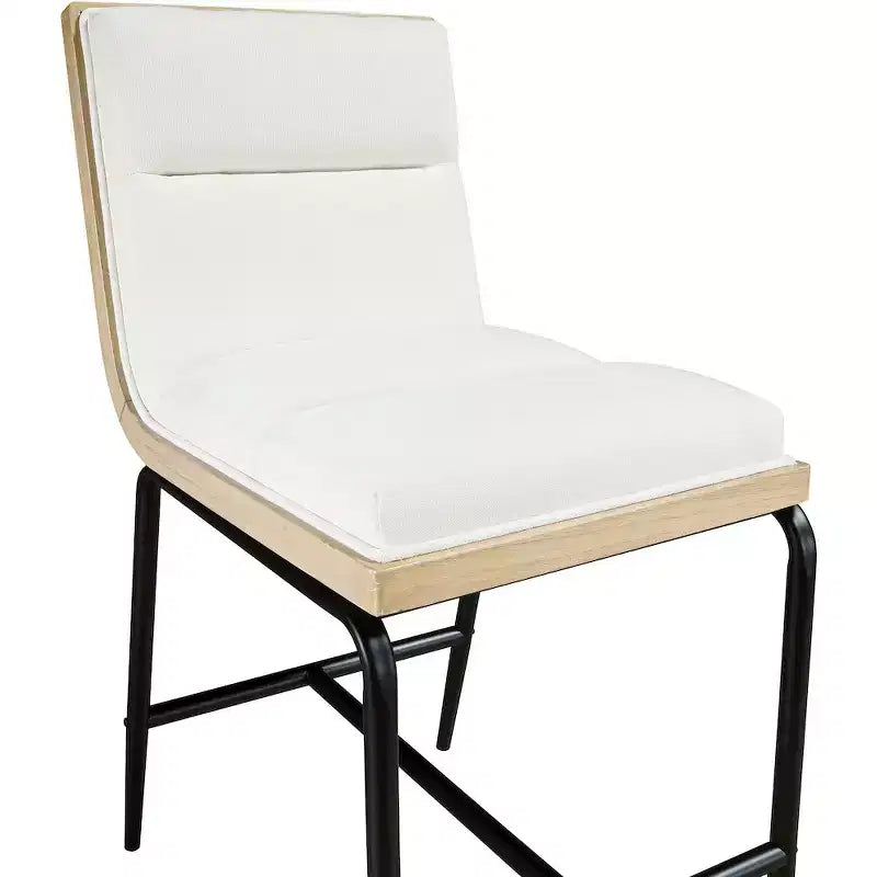Meridian Furniture,Viceroy Fabric Upholstered Counter Stool, Set of 2