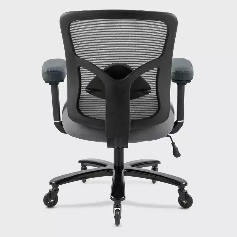 400 lb Big & Tall Mesh Chair: Wide Seat, Lumbar Support, High Back Executive Swivel for Heavy People