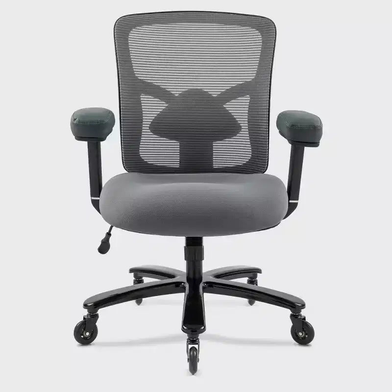 400 lb Big & Tall Mesh Chair: Wide Seat, Lumbar Support, High Back Executive Swivel for Heavy People