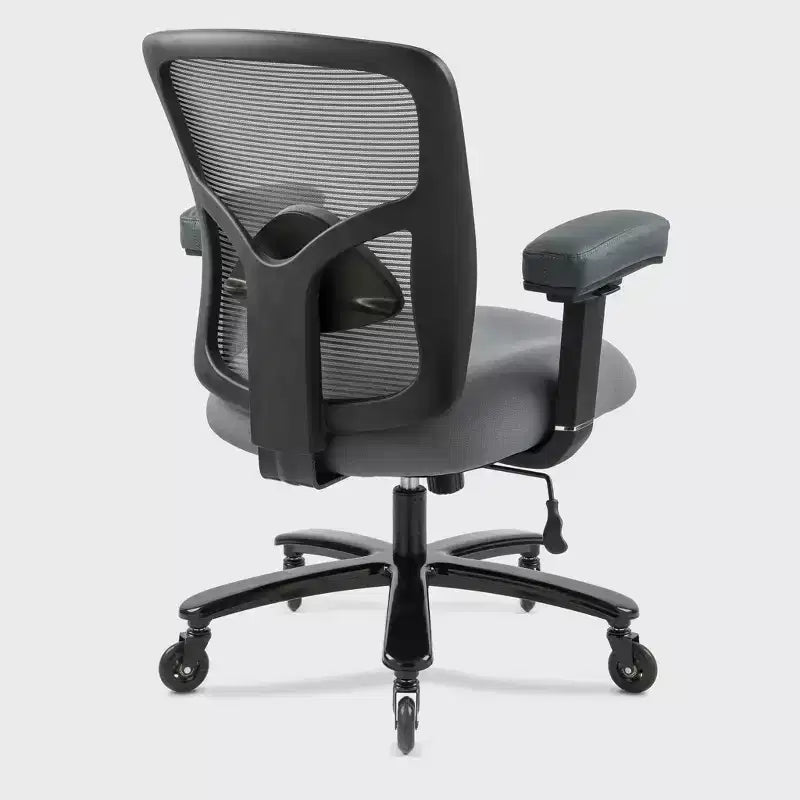 400 lb Big & Tall Mesh Chair: Wide Seat, Lumbar Support, High Back Executive Swivel for Heavy People