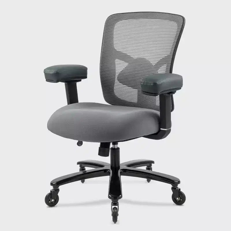 400 lb Big & Tall Mesh Chair: Wide Seat, Lumbar Support, High Back Executive Swivel for Heavy People