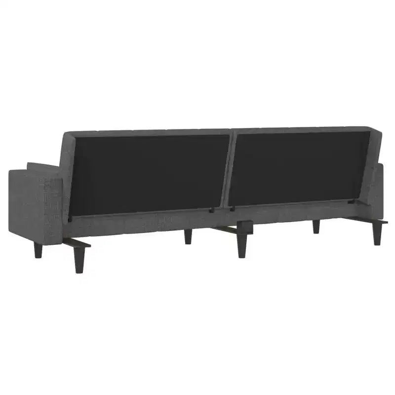 vidaXL 2-Seater Sofa Bed with Two Pillows Loveseat Couch Furniture Fabric