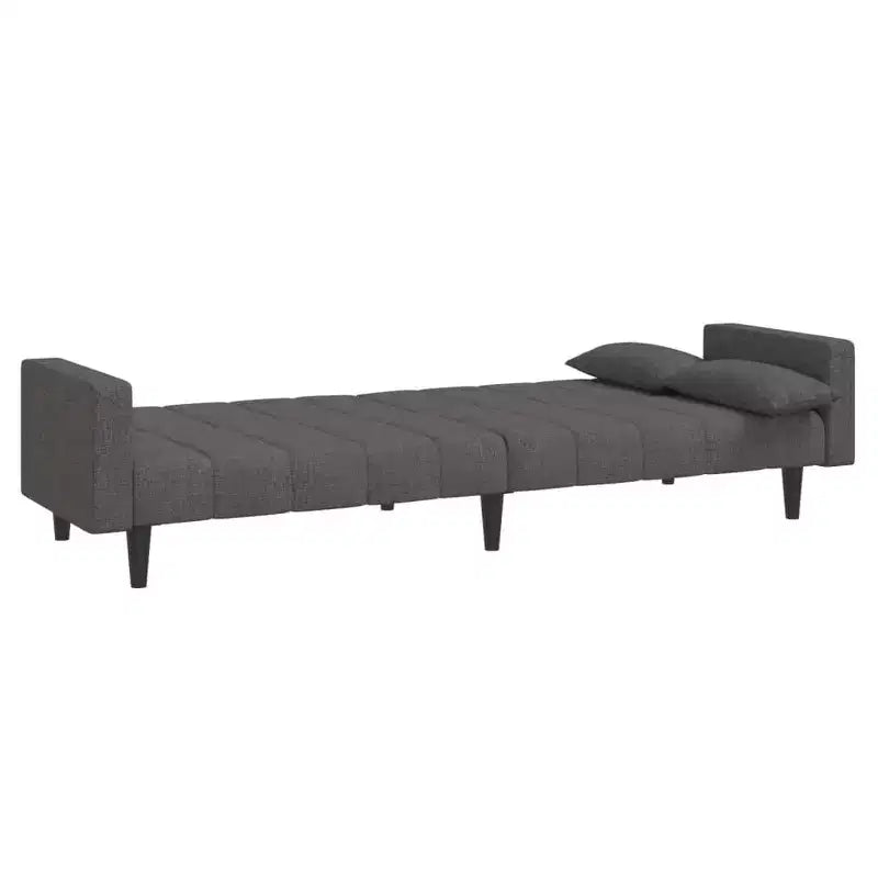 vidaXL 2-Seater Sofa Bed with Two Pillows Loveseat Couch Furniture Fabric