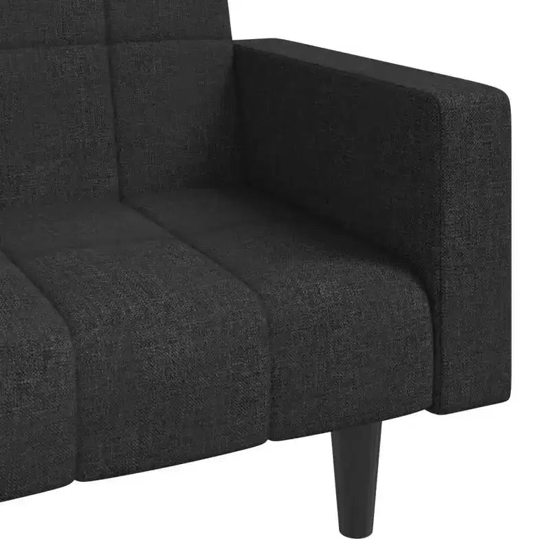 vidaXL 2-Seater Sofa Bed with Two Pillows Loveseat Couch Furniture Fabric
