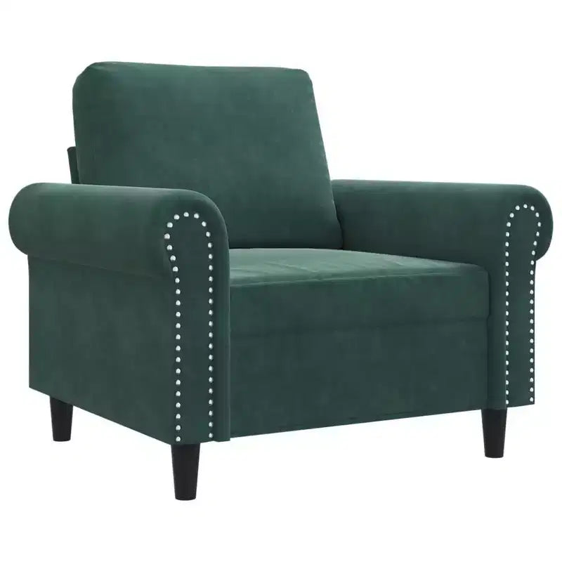vidaXL Sofa Chair Accent Upholstered Club Armchair for Living Room Velvet