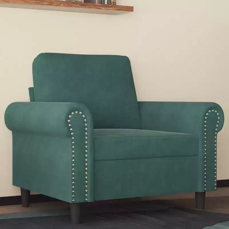 vidaXL Sofa Chair Accent Upholstered Club Armchair for Living Room Velvet