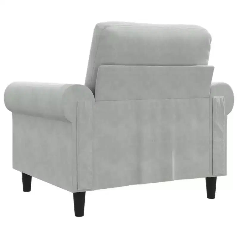 vidaXL Sofa Chair Accent Upholstered Club Armchair for Living Room Velvet