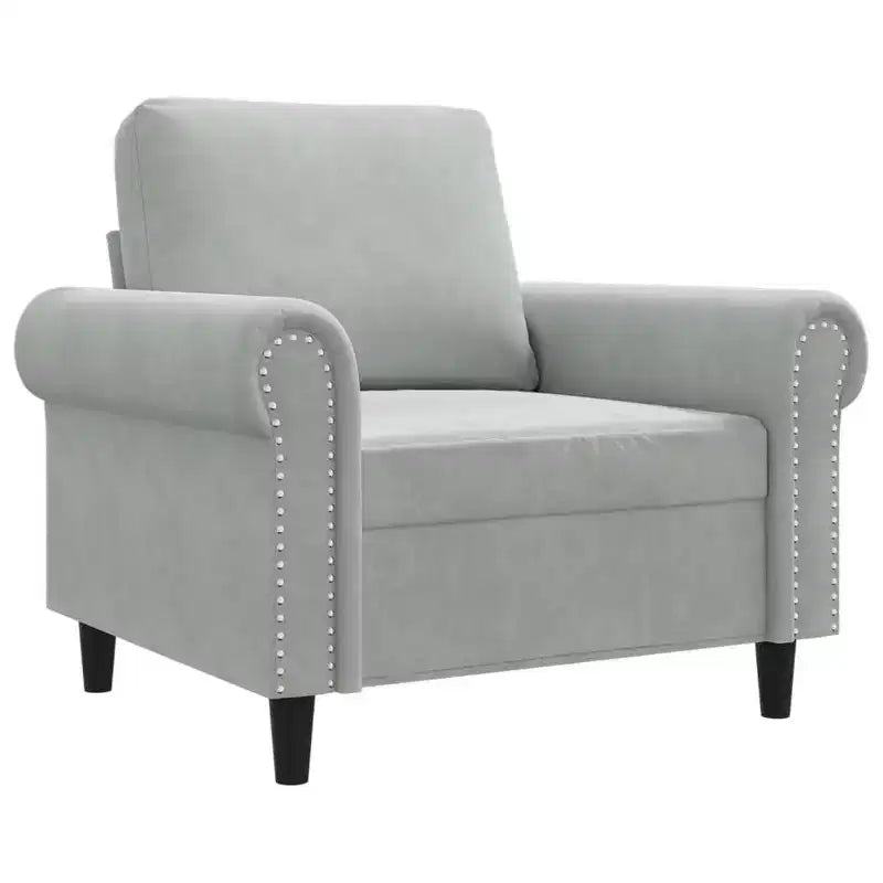 vidaXL Sofa Chair Accent Upholstered Club Armchair for Living Room Velvet