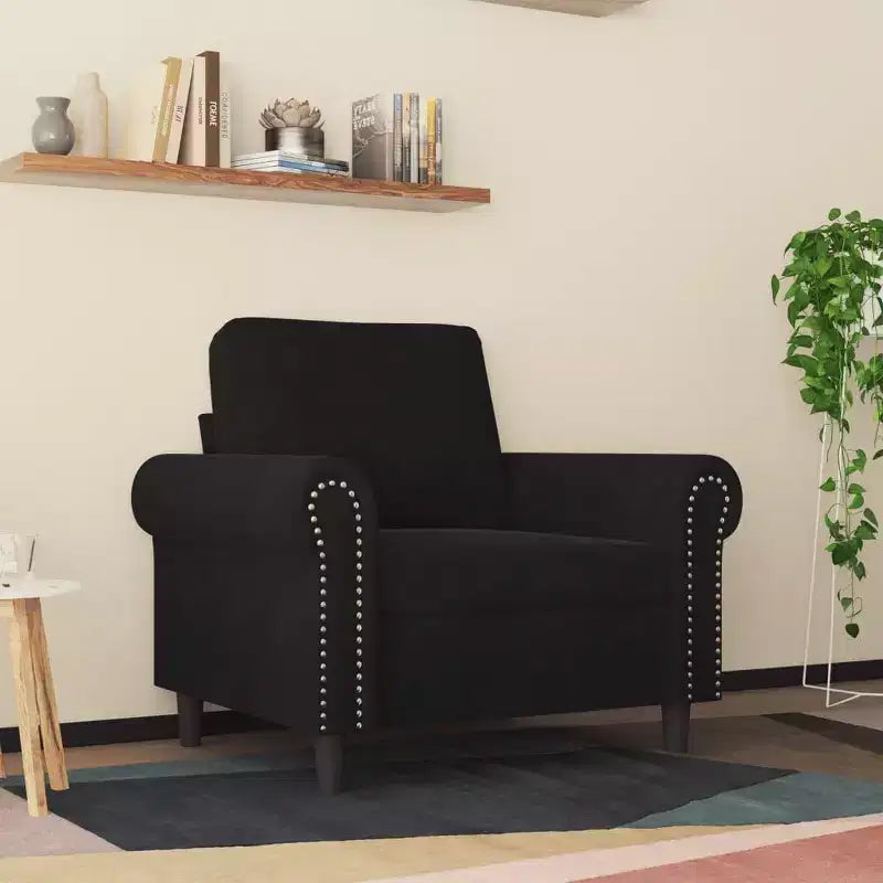 vidaXL Sofa Chair Accent Upholstered Club Armchair for Living Room Velvet