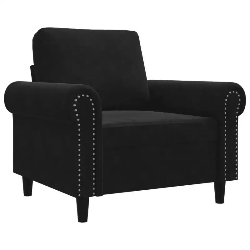vidaXL Sofa Chair Accent Upholstered Club Armchair for Living Room Velvet