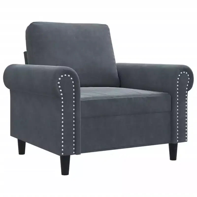 vidaXL Sofa Chair Accent Upholstered Club Armchair for Living Room Velvet