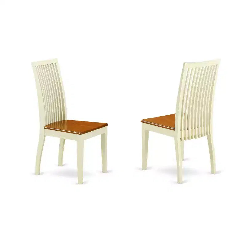 7-Piece Dinette Set - Kitchen Table & Chairs - Modern Dining Room Furniture - Linen White Finish