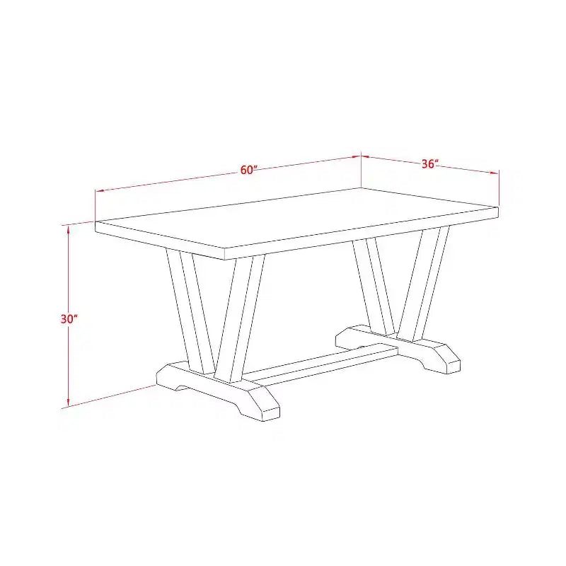 HomeStock 6-Piece Rectangle Wire Brushed Linen White Finish Solid Wood Top Dining Table with 1-Bench, 4-Chairs