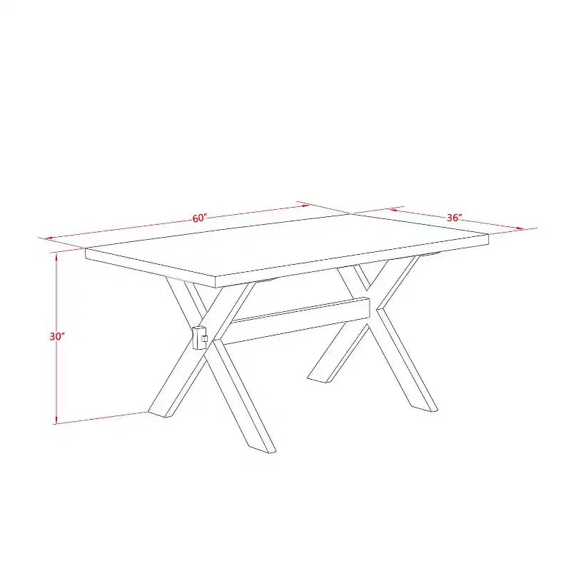 HomeStock 6-Pc Natural Oak Finish Solid Wood Top dining Table with 1-Bench and 4-Chairs