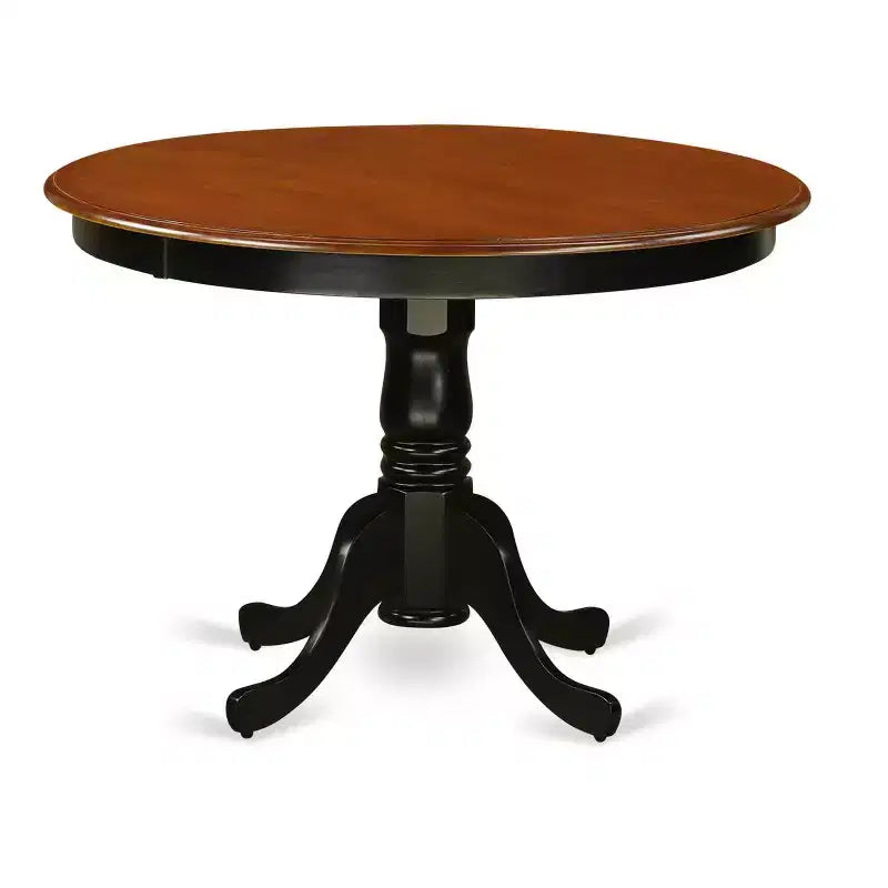 Hollywood Regency Dining Set - 5Pc Round Table & 4 Chairs - 42 Inch - Elegant Dining Room Furniture