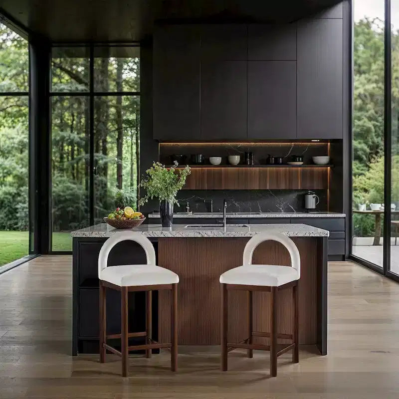 Meridian Furniture,Conrad Velvet Counter Stool