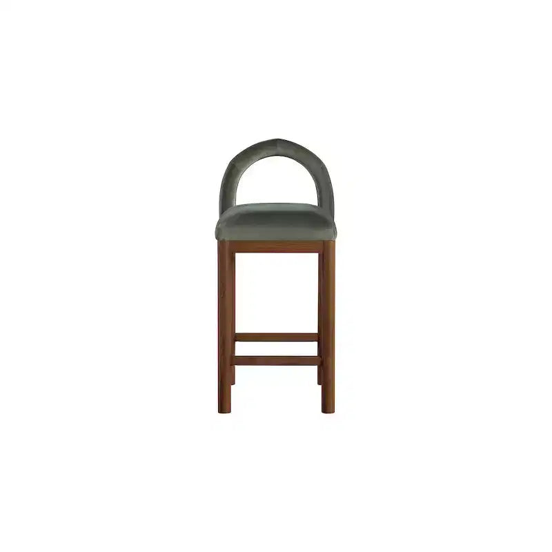Meridian Furniture,Conrad Velvet Counter Stool