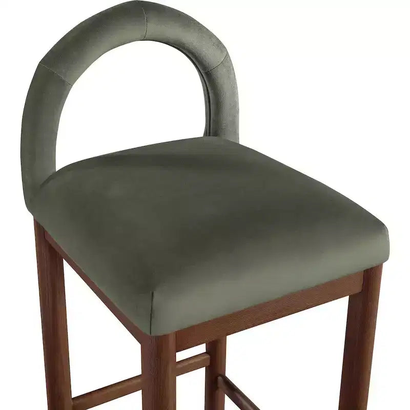 Meridian Furniture,Conrad Velvet Counter Stool