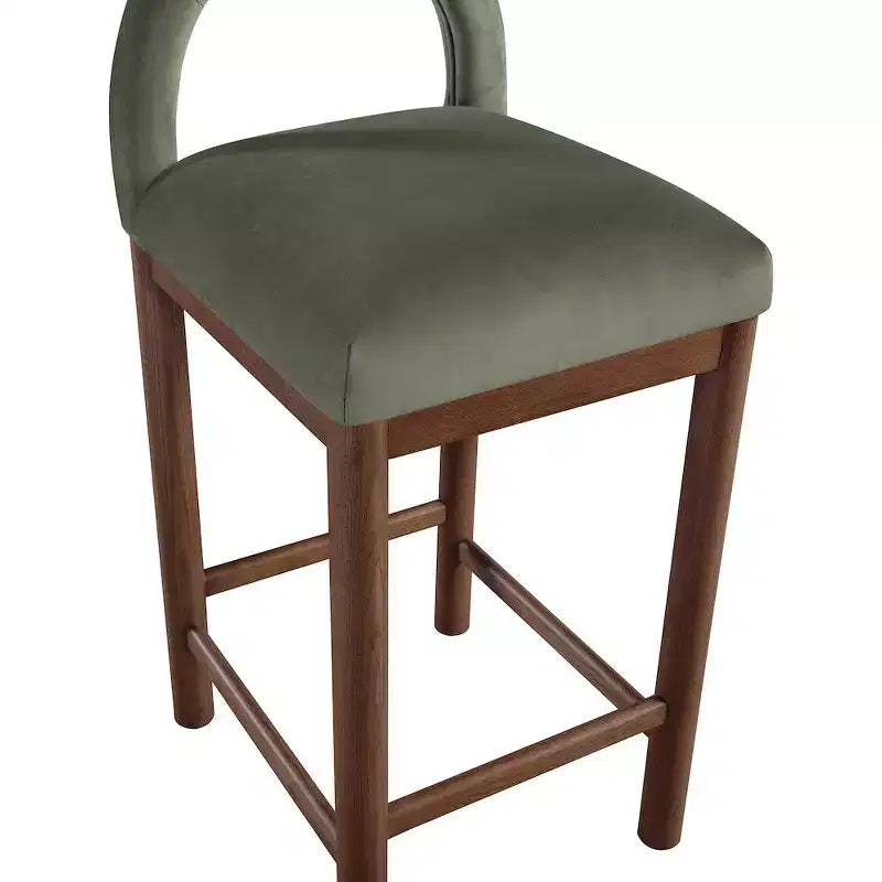 Meridian Furniture,Conrad Velvet Counter Stool