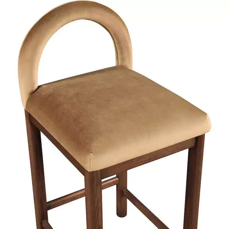 Meridian Furniture,Conrad Velvet Counter Stool