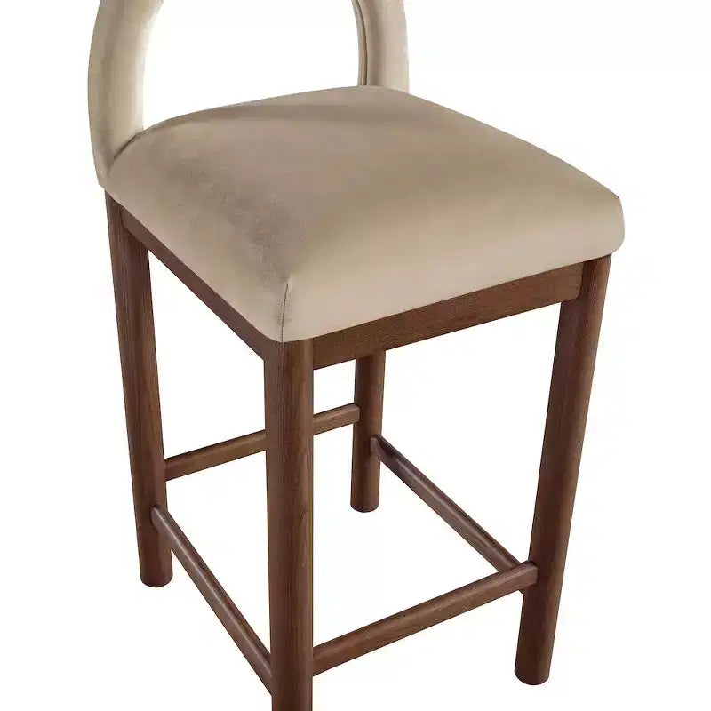 Meridian Furniture,Conrad Velvet Counter Stool