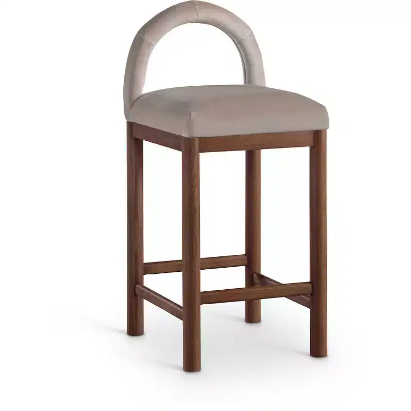 Meridian Furniture,Conrad Velvet Counter Stool