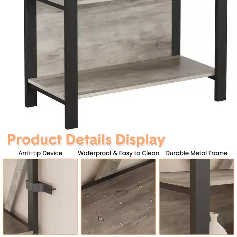 LED Bookshelf with Dimmable RGB Light Strip and Dreamy Ambient Lighting Minimalist yet multifunctional, perfect for home offices and living rooms