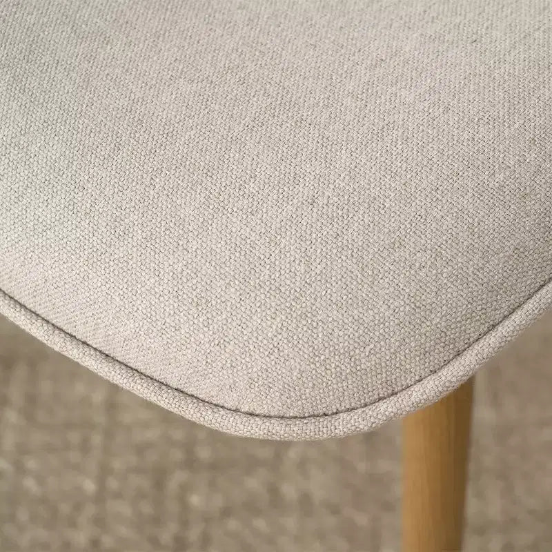 Modern Upholstered Dining Chairs Set of 6, Fabric Kitchen Chairs with Wood-Grain Metal Legs for Dining Room or Breakfast Nook - Panipeachy