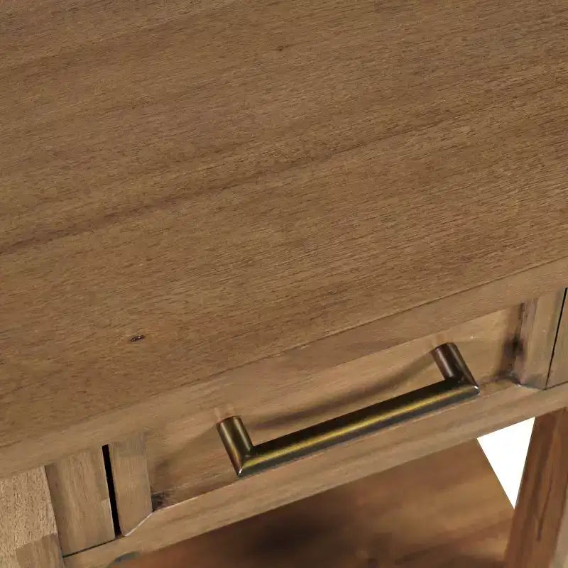 Jofran,Claremont Transitional Rustic Wood USB Charging End Table with Storage
