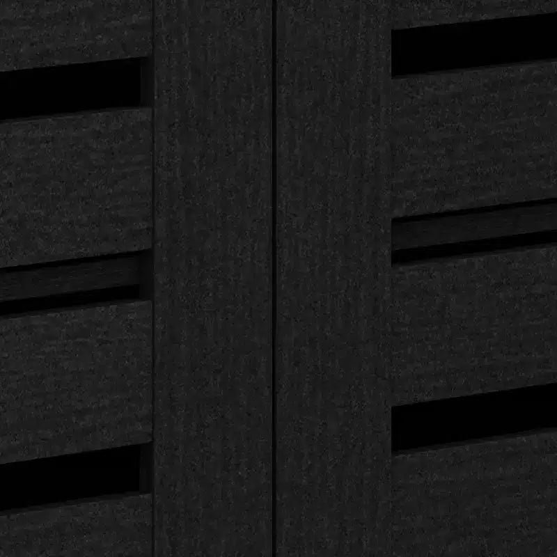 Galano 3-Door 16-Pair Shoe Storage Cabinet with Adjustable Shelves in Black Oak 45.3 W  13 D  28 H