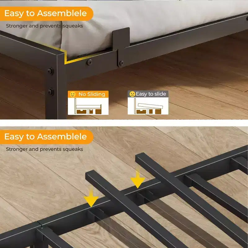 Full Size Corner Bed Frame with LED Lights and Storage Bookcase Built in Charging Station Upholstered Daybed with 3 Drawers No Box Spring Needed Gray