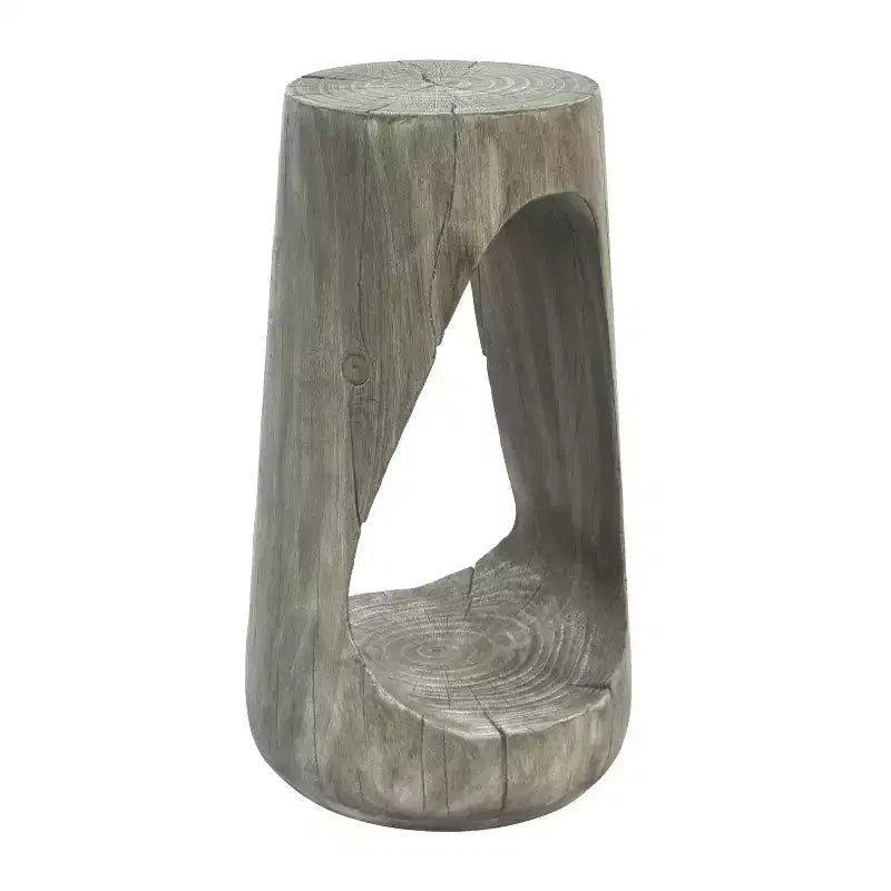 MAYEERTY 1 Pack Modern Hollow MGO End Table, Artistic Side Table for Living Room, Bedroom, Outdoor Patio