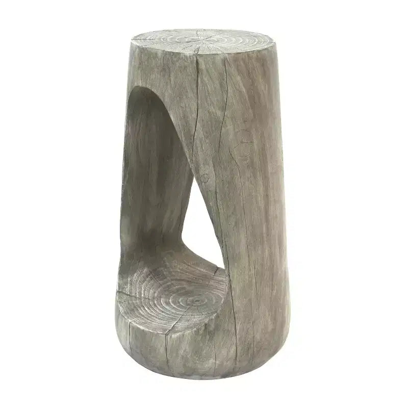 MAYEERTY 1 Pack Modern Hollow MGO End Table, Artistic Side Table for Living Room, Bedroom, Outdoor Patio